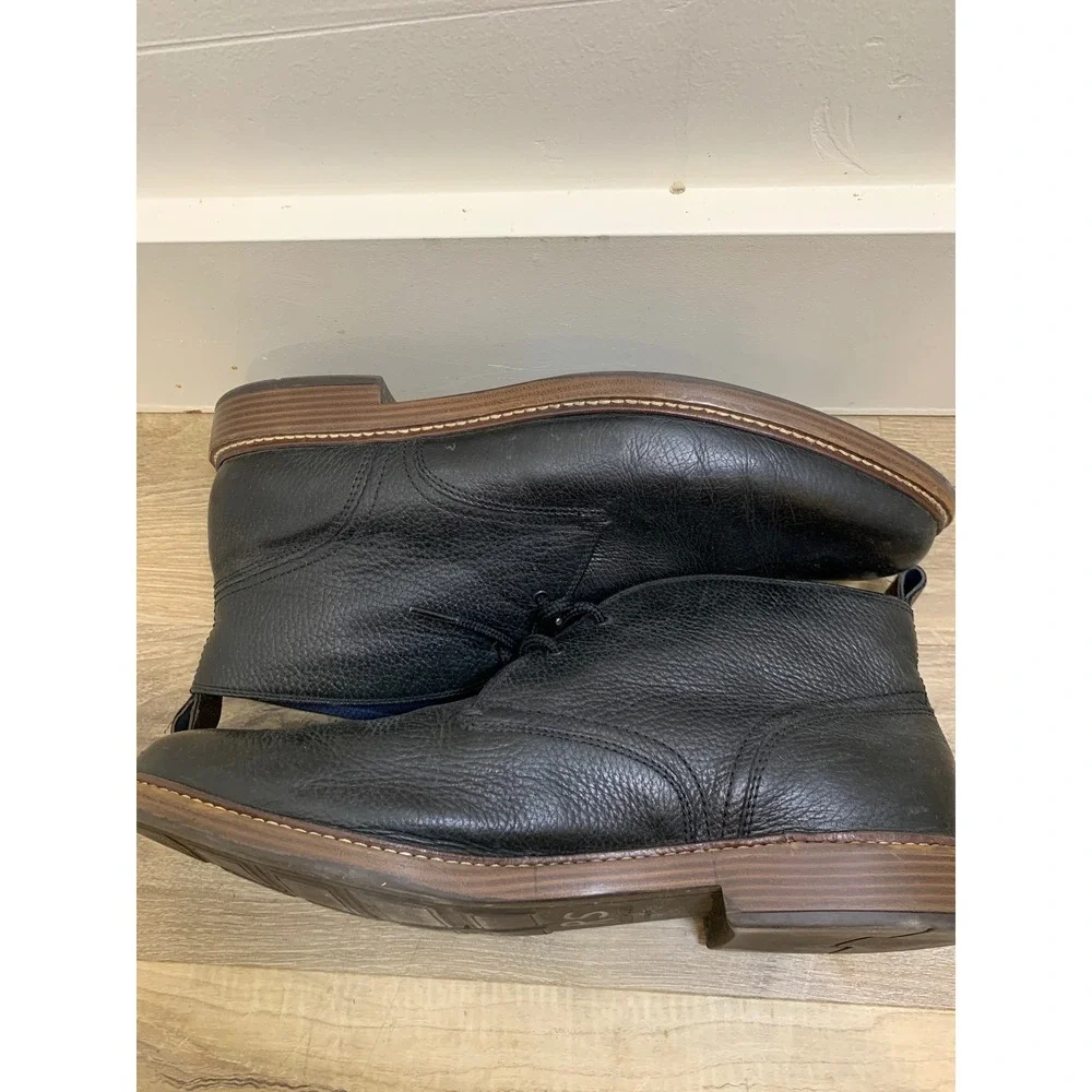 Cole Haan Grand.OS Chukka Boots Black Leather Quiet Luxury Classic Mens